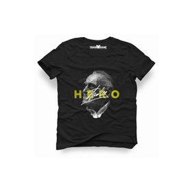 Tshirthane Marvel Stan Lee Hero Siyah Erkek T-shirt
