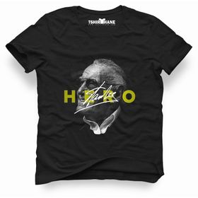 Tshirthane Marvel Stan Lee Hero Siyah Erkek T-shirt