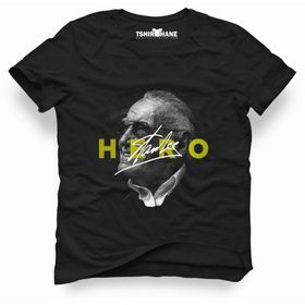 Tshirthane Marvel Stan Lee Hero Siyah Erkek T-shirt