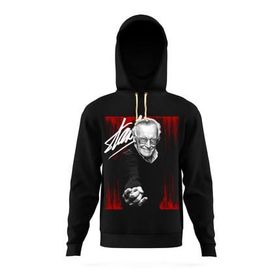 Tshirthane Marvel Stan Lee Rest İn Peace Tag Siyah Erkek T-shirt