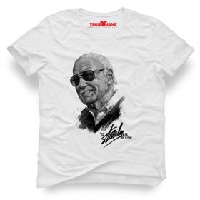 Tshirthane Marvel Stan Lee Rest İn Peace Tag Siyah Erkek T-shirt