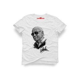 Tshirthane Marvel Stan Lee Rest İn Peace Tag Siyah Erkek T-shirt