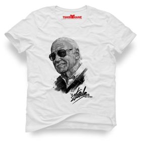 Tshirthane Marvel Stan Lee Rest İn Peace Tag Siyah Erkek T-shirt
