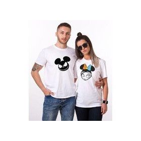 Tshirthane Mause Jack Mause Ölügelin 2'li Sevgili T-shirt