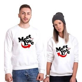 Tshirthane Meet My Love 2'li Sevgili Sweatshirt