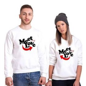 Tshirthane Meet My Love 2'li Sevgili Sweatshirt