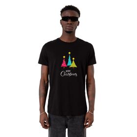Tshirthane Merry Christmas Siyah Erkek T-shirt