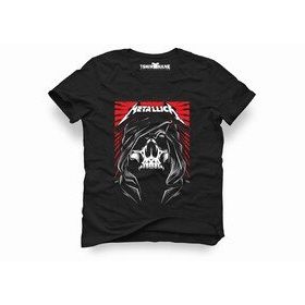 Tshirthane Metallica Bercalona Post Siyah Erkek T-shirt