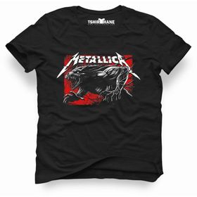 Tshirthane Metallica Germany Post Siyah Erkek T-shirt