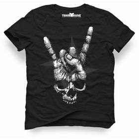 Tshirthane Metallica Hand Rock Siyah Erkek Tshirt