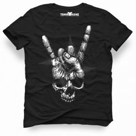 Tshirthane Metallica Hand Rock Siyah Erkek Tshirt