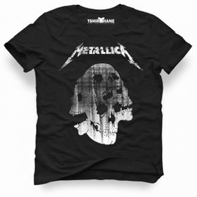 Tshirthane Metallica Skull Siyah Erkek T-shirt