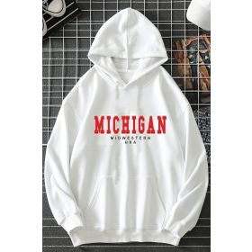 Tshirthane Michigan Baskılı Unisex Sweatshirt