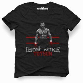 Tshirthane Mike Tyson İron Siyah Erkek T-shirt