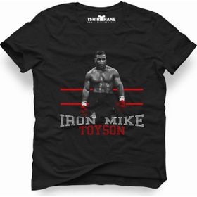 Tshirthane Mike Tyson İron Siyah Erkek T-shirt