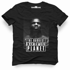 Tshirthane Mike Tyson The Baddest Siyah Erkek T-shirt