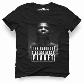 Tshirthane Mike Tyson The Baddest Siyah Erkek T-shirt