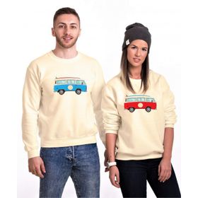 Tshirthane Minibüs T1 2'li Sevgili Sweatshirt