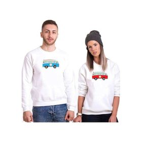 Tshirthane Minibüs T1 2'li Sevgili Sweatshirt