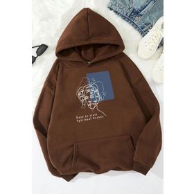 Tshirthane Minimal line drawing Baskılı Unisex Sweatshirt