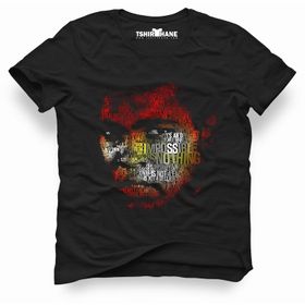 Tshirthane Mohamed Ali Impossible İs Nothing Siyah Erkek T-shirt