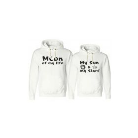Tshirthane Moon My Sun 2'li Sevgili Sweatshirt