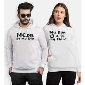 Tshirthane Moon My Sun 2'li Sevgili Sweatshirt