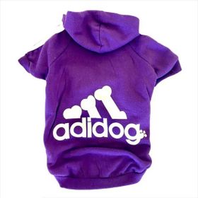 Tshirthane Mor Adidog Kapşonlu Duo Kedi Sweatshirt