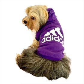 Tshirthane Mor Adidog Kapşonlu Köpek Sweatshirt