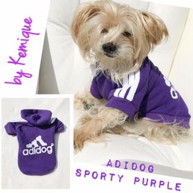 Tshirthane Mor Sporty Duo Adidog Sweatshirt