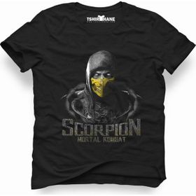Tshirthane Mortal Kombat Scorpion Fatality 2 Siyah Erkek T-shirt