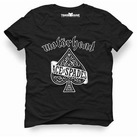 Tshirthane Motörhead Ace Of Spades Album Siyah Erkek T-shirt