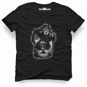 Tshirthane Motörhead İskambil Şapka Siyah Erkek Tshirt