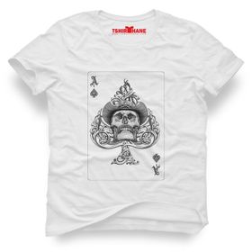 Tshirthane Motorhead İskanbil İskelet Beyaz Erkek T-shirt