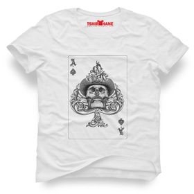 Tshirthane Motorhead İskanbil İskelet Beyaz Erkek T-shirt