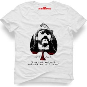 Tshirthane Motorhead İskanbil İskelet Beyaz Erkek T-shirt