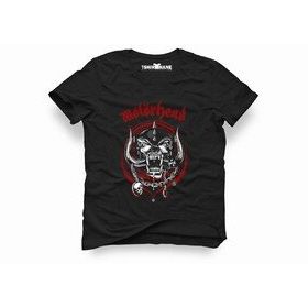 Tshirthane Motörhead Logo Siyah Erkek T-shirt