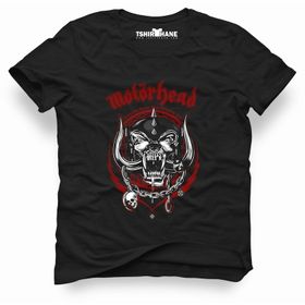 Tshirthane Motörhead Logo Siyah Erkek T-shirt