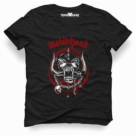 Tshirthane Motörhead Logo Siyah Erkek T-shirt