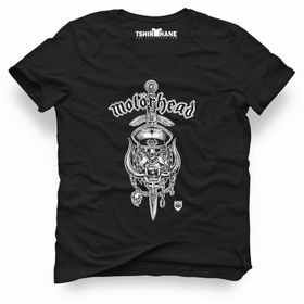 Tshirthane Motörhead Logo Sword Siyah Erkek T-shirt