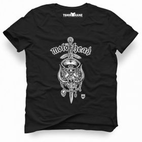 Tshirthane Motörhead Logo Sword Siyah Erkek T-shirt