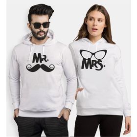 Tshirthane Mr. Mrs. Bıyık Gözlük 2'li Sevgili Sweatshirt