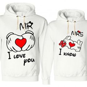 Tshirthane Mr. Mrs. Kalp 2'li Sevgili Sweatshirt