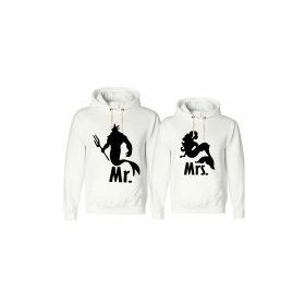 Tshirthane Mr. Mrs. Poseidon 2'li Sevgili Sweatshirt