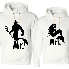 Tshirthane Mr. Mrs. Poseidon 2'li Sevgili Sweatshirt