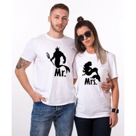 Tshirthane Mr. Mrs. Poseidon 2'li Sevgili T-shirt