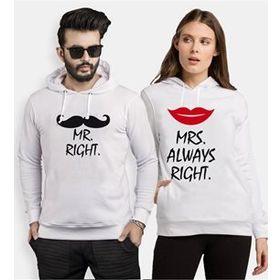 Tshirthane Mr. Mrs. Right. 2'li Sevgili Sweatshirt