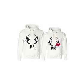 Tshirthane Mrmrs Geyik 2'li Sevgili Sweatshirt
