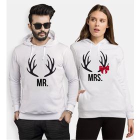 Tshirthane Mrmrs Geyik 2'li Sevgili Sweatshirt