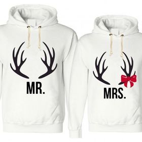 Tshirthane Mrmrs Geyik 2'li Sevgili Sweatshirt